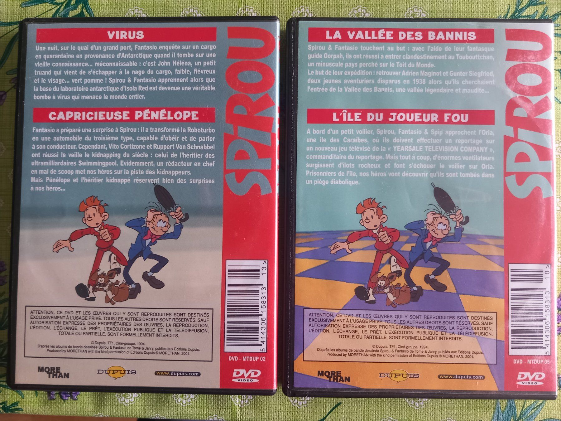 Alle DVDs: 2 DVD  Spirou Vol. 1 et Vol. 2 – Gebraucht aus Bernex von casimali 1