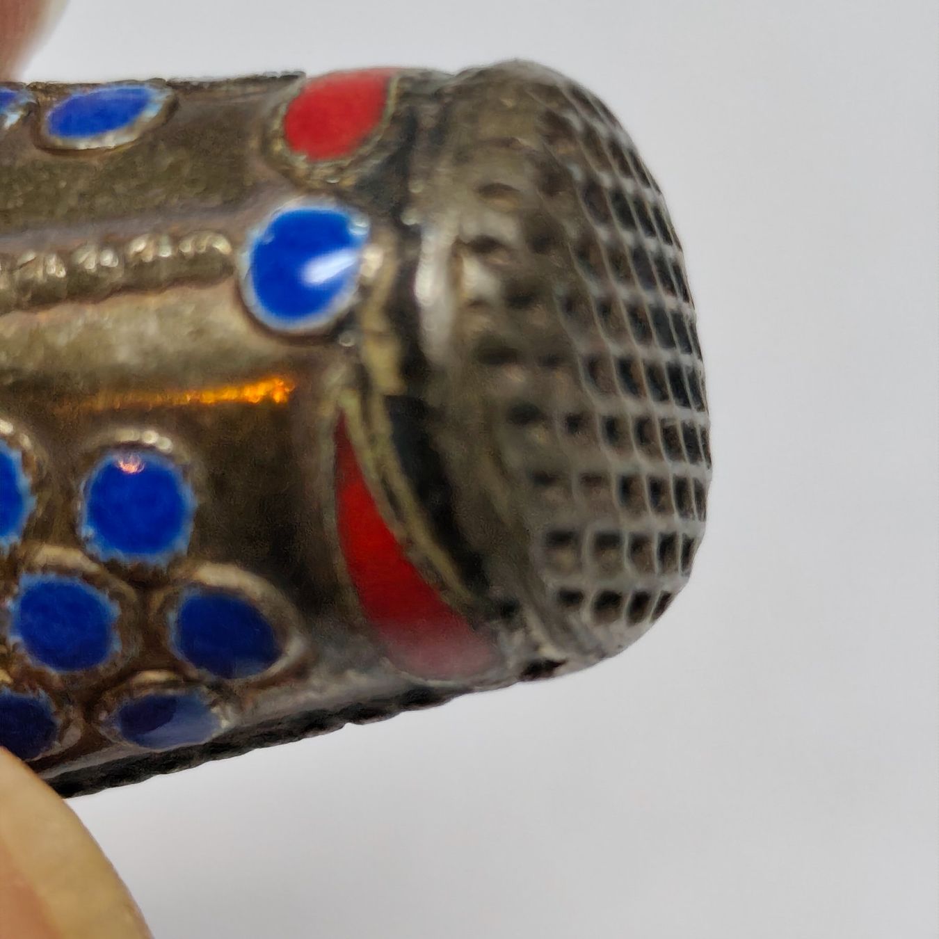 Ditali: Vintage Fingerhut aus silver silber, #A5 – Usato da Châtelaine venduto da Tropic.Watch2 6