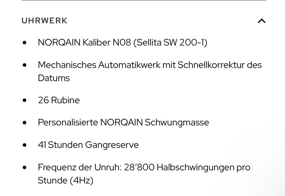Norqain Orologi: NORQAIN INDEPENDENCE 40MM LIMITIERTE EDITION – Nuovo (secondo la descrizione) da Biberist venduto da Trinityforneo 4