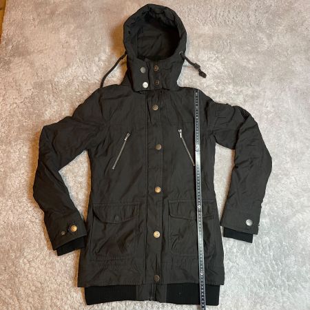 Clockhouse Damen Winterjacke Parka Schwarz XS mit Kapuze