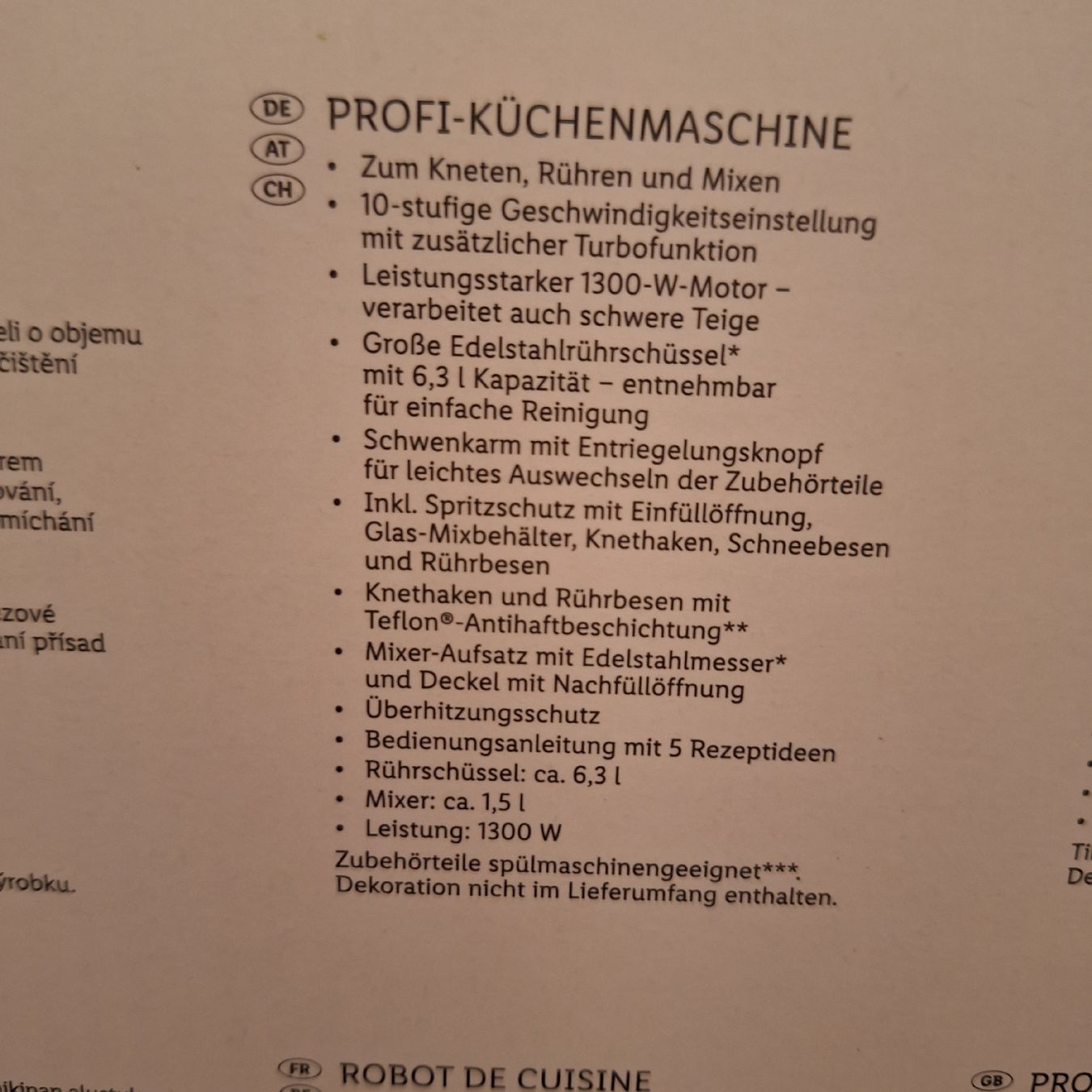SilverCrest Küchengeräte: SilverCrest Küchenmaschine Profi 1300W – Neu und originalverpackt aus Binningen von  3