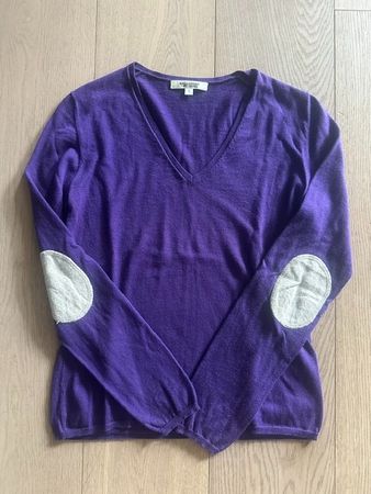 Kaschmir Pulli mit Ellbogen patches, Jagd, nobel, Herbst