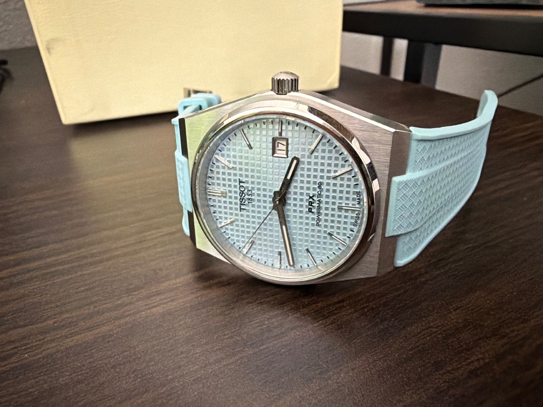Tissot Orologi: Tissot PRX Powermatic 80 mit extra Armbänder – Nuovo (secondo la descrizione) da Erlinsbach venduto da L.S.. 1