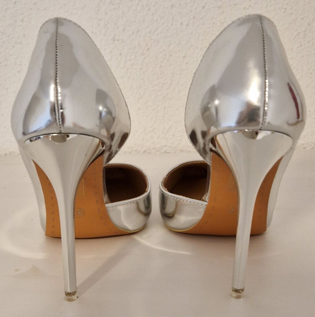 Damenschuhe: silberne High Heels, "BIGTREE", Grösse 37 – Neu und originalverpackt aus Menziken von chs_xd76 3