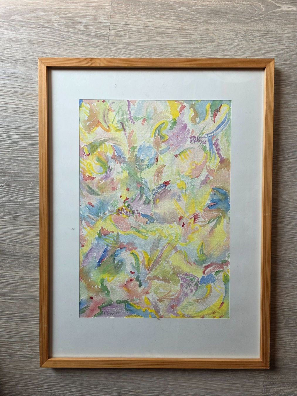 Dipinti: florales Gemälde Bild Aquarell sig.:H. Jäggi oder Jäger 1983 – Usato da Walterswil BE venduto da Lonitti 5