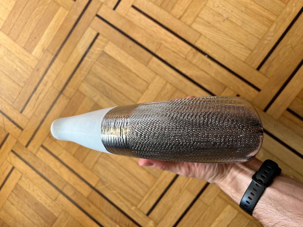 Vasi & Recipienti: Vase en forme de poisson blanc et argenté texturé – Usato da Coppet venduto da diablogogo 1