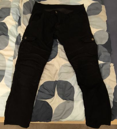 Motorradhose schwarz W38 L32