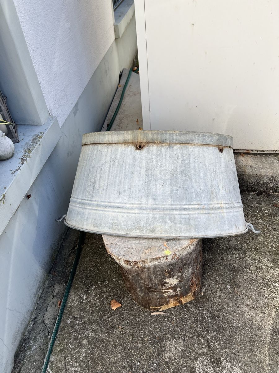 Autres décorations pour le jardin: Alter Blechzuber – Défectueux à Arboldswil par Floehmi66 5