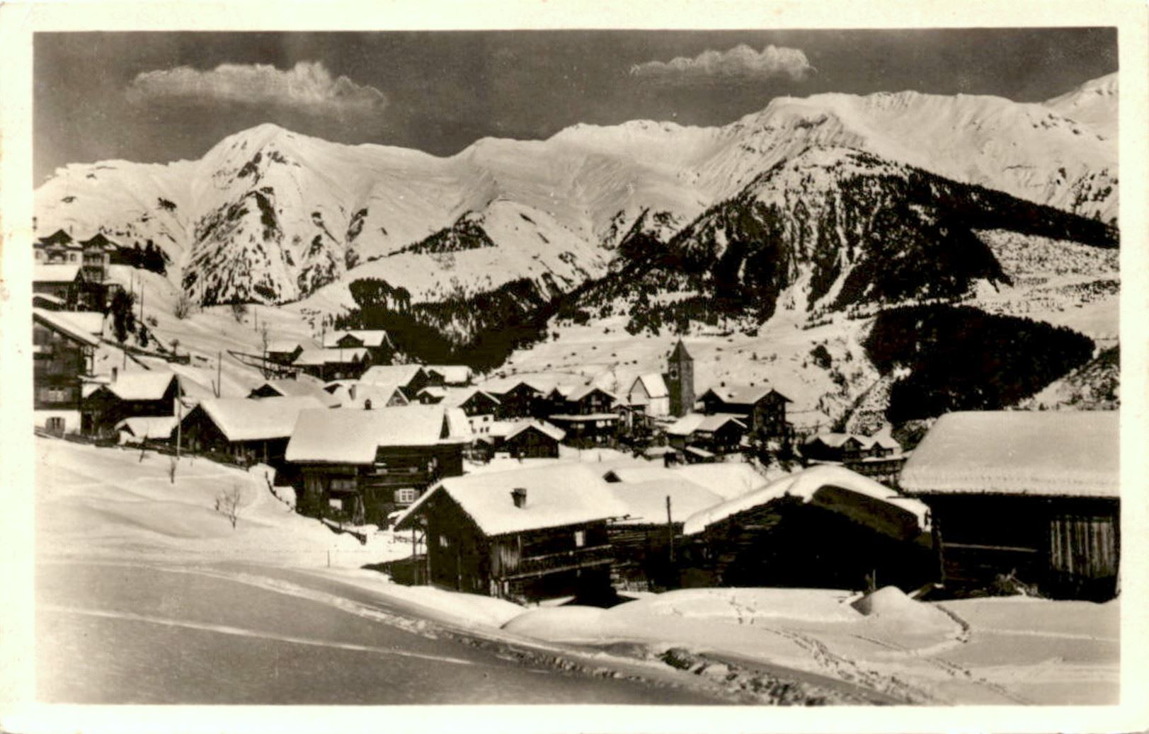 Ansichtskarten: TSCHIERTSCHEN 1400 m – Gebraucht aus Jona von philajona