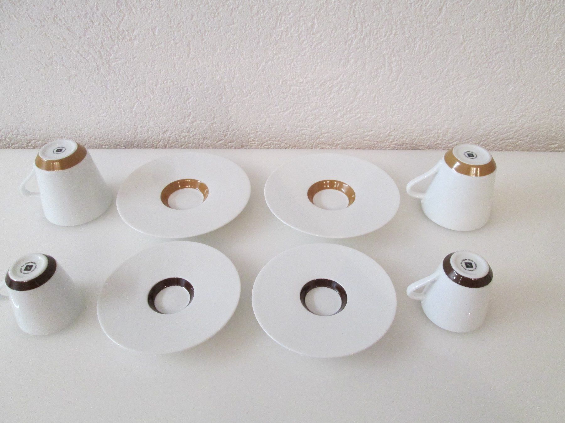 Nespresso Tazze: 4 Nespresso Kaffeetasse mit Unterteller -Ritual – Usato da Movelier venduto da KRASI61 2