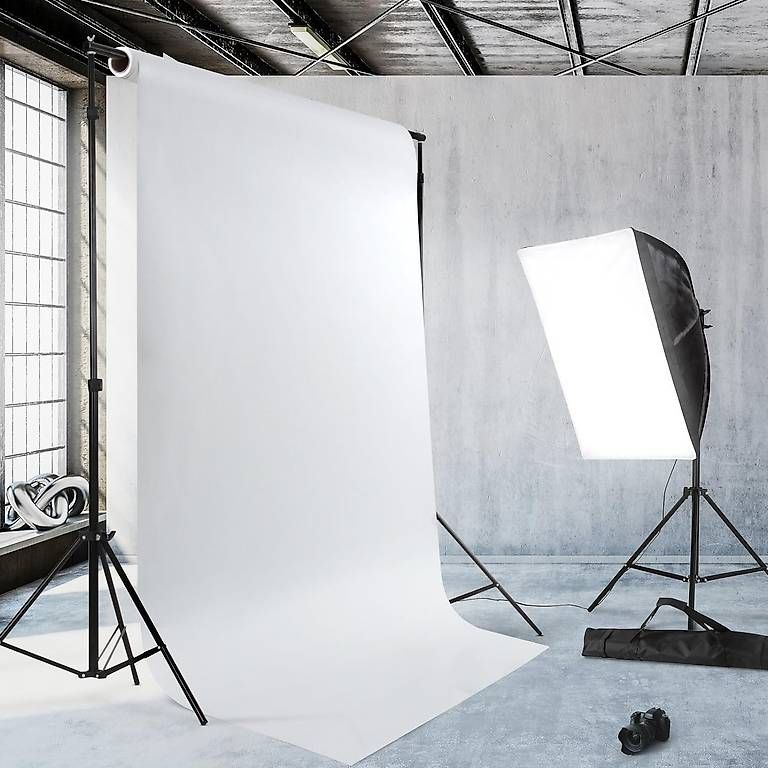 Lampade: Studioleuchte Softbox Set mit Stativ und Leuchtmittel – Usato da Arbon venduto da Ftdata