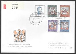 R-FDC Pro Patria Serie 1966; B128-132; ET Zillis 1.6.1966