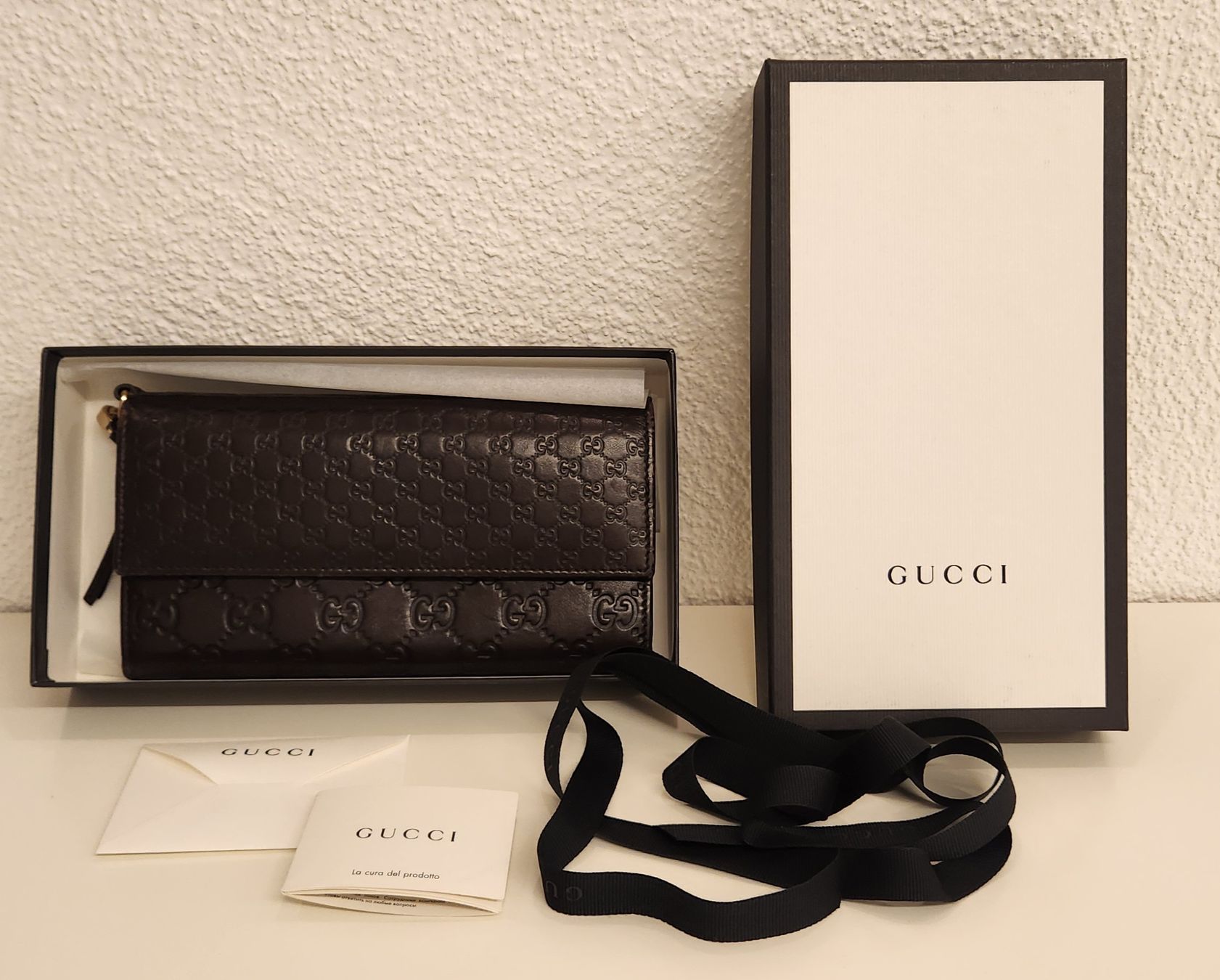 Gucci Portafogli: Gucci Portemonnaie Dunkelbraun – Usato da Wollerau venduto da CH8832