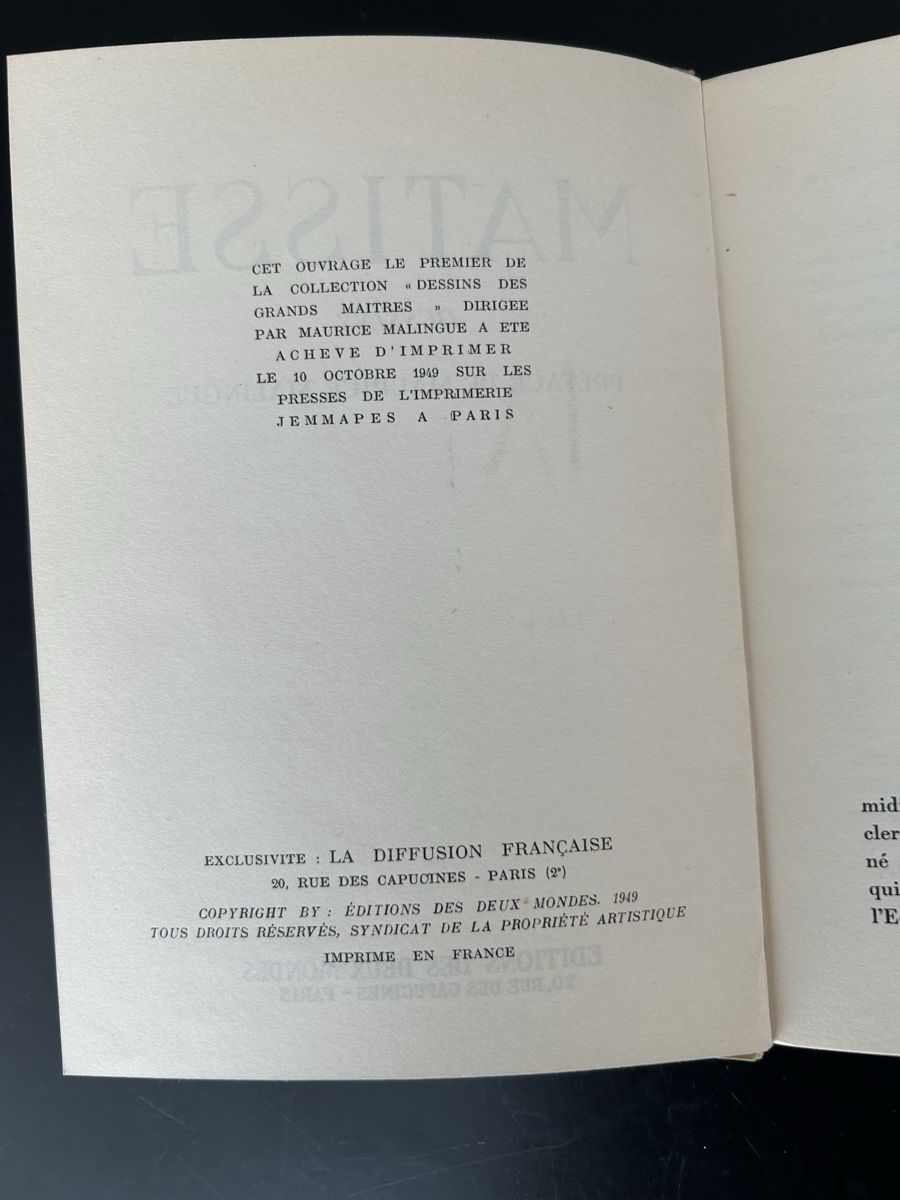 Libri: HENRY MATISSE 1949 – Usato da Zumikon venduto da tuna007 3