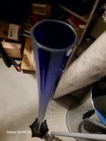 Blauer Glas-Vase 40cm hoch neu
