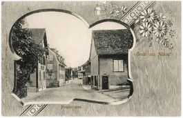 TG 196 Passepartout-AK ALTNAU Hauptstrasse 1903