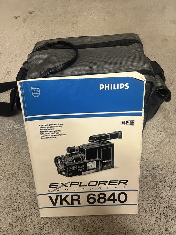 Vintage Philips Explorer VKR 6840 Camcorder - VHS-C - Full S (Gebraucht ...