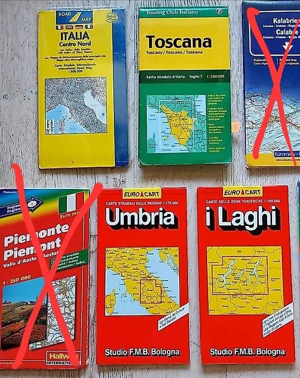 Cartine & Atlanti: Strassenkarten Italien pro Stk – Usato da Uetendorf venduto da Neuenberg 1