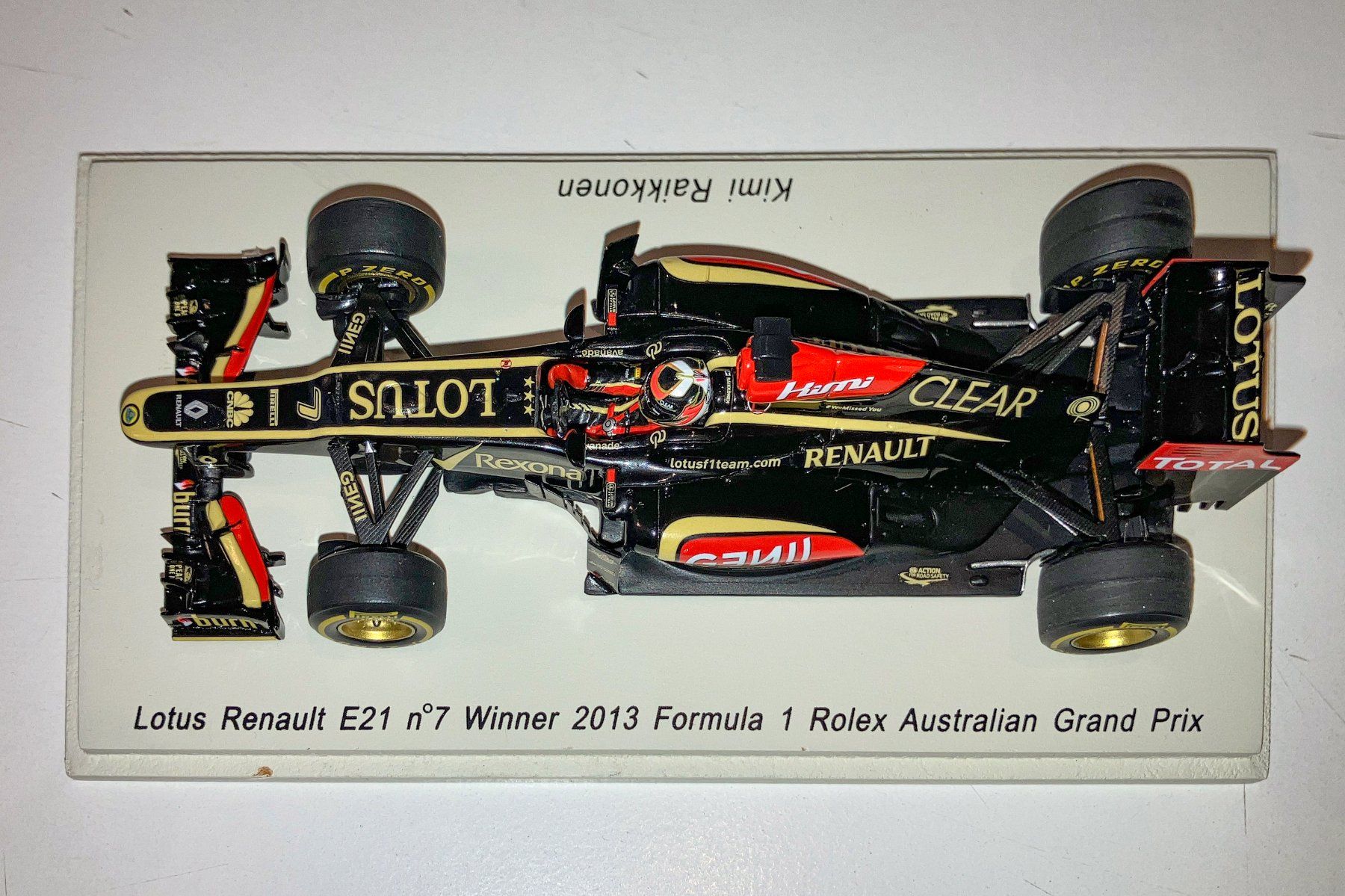 Lotus Modellini d'auto: Lotus Renault E21 Sieger GP Australien 2013 / Autogramm Kimi – Nuovo (secondo la descrizione) da Sarnen venduto da Funky_star 2
