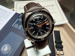 LONGINES Ultra-Chron Diver 1968 revidiert & Archivauszug