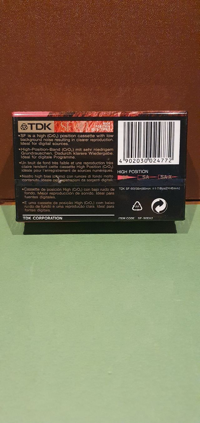 Kompaktkassetten: Pack de 2 Cassettes Audio TDK SF 90 (Type II)  – Neu und originalverpackt aus Sion von Timevintage 1