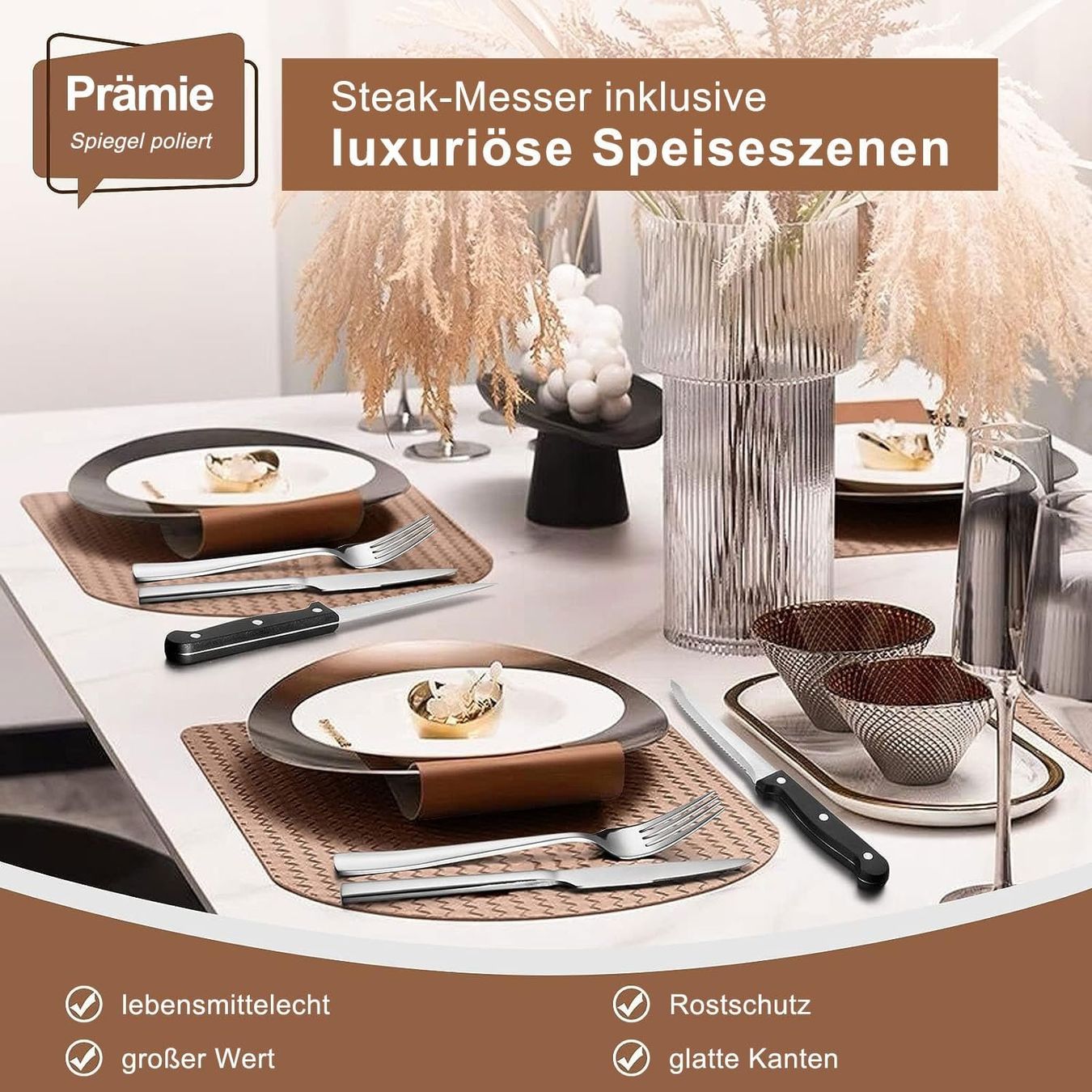 Set di posate: 36 teiliges Edelstahl Besteckset – Nuovo e nell'imballaggio originale da Nuglar venduto da SaleRitter 2