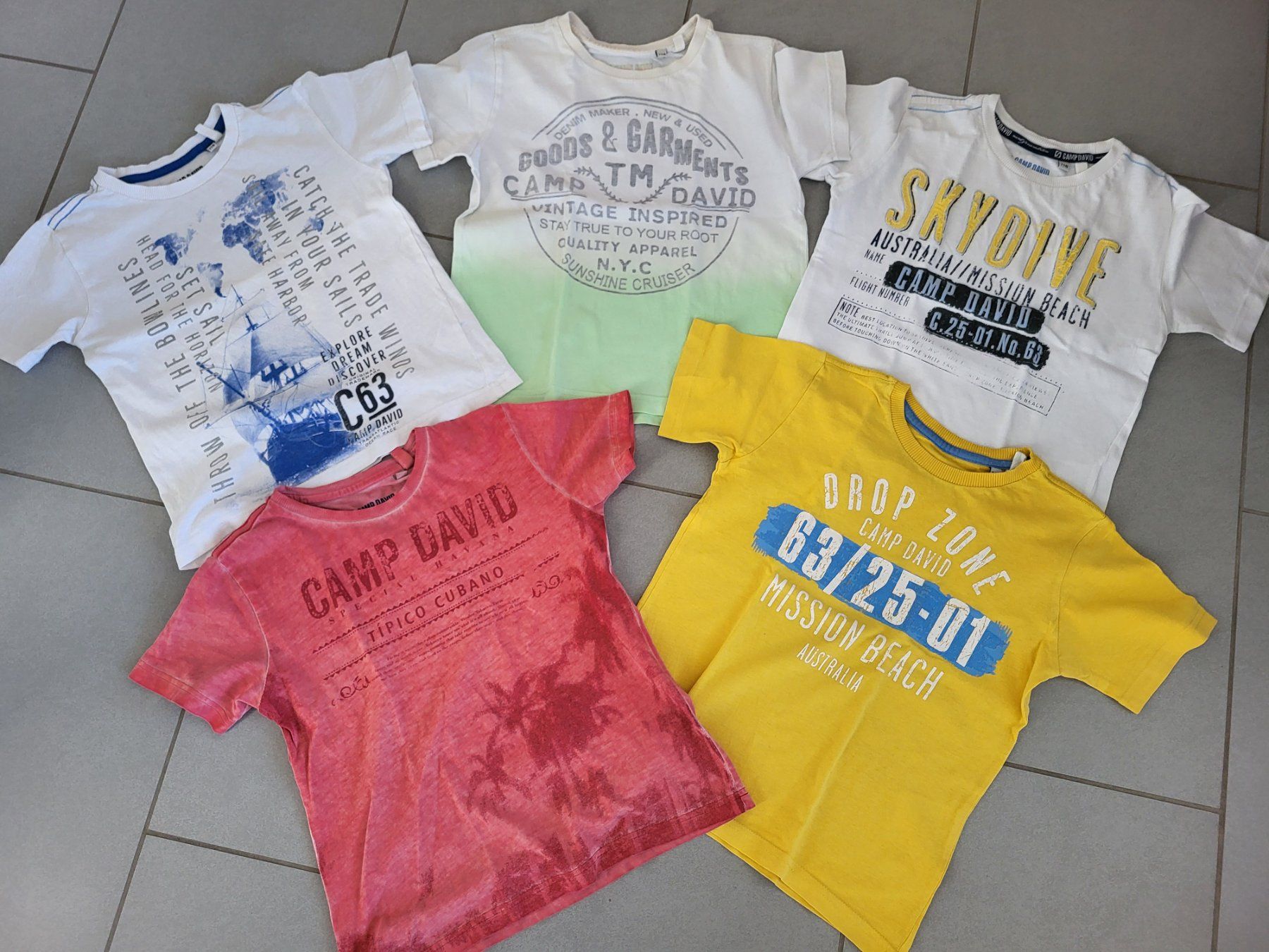 Camp David Camicie, T-shirt & Polo: T-Shirts David Camp 5 Stk gr. 116 – Usato da Boswil venduto da i12i