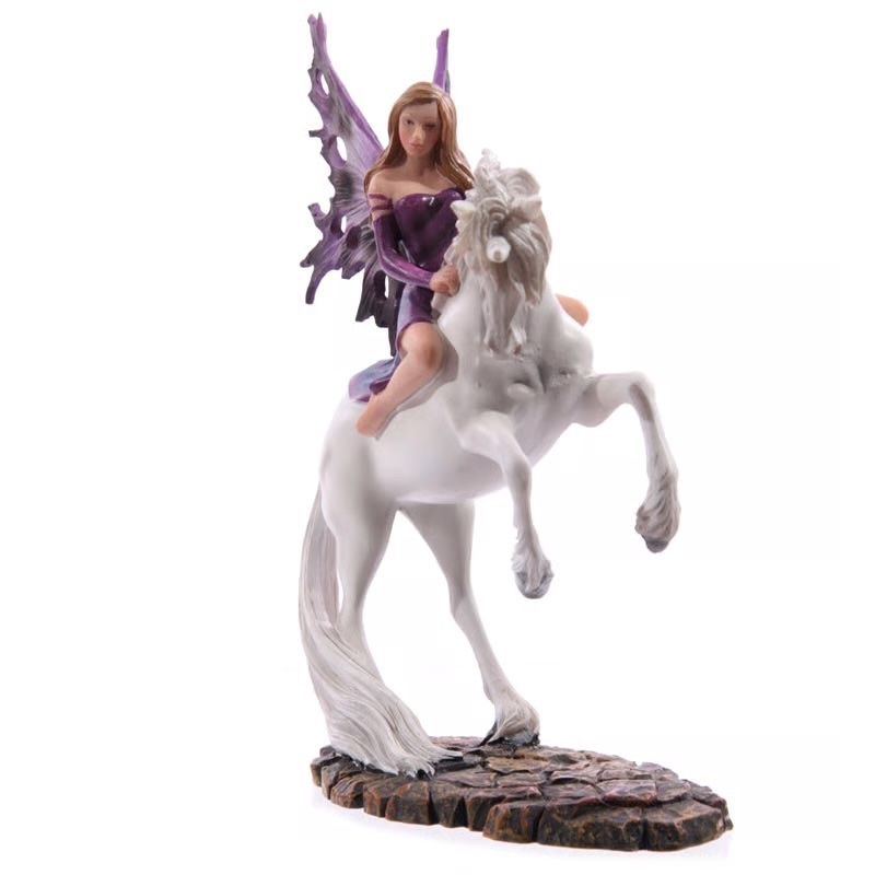 Figuren: Märchenfee auf weissem Einhorn - violett – Neu und originalverpackt aus Menzingen von fairy123 3