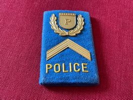 Distintivo di grado Police vintage, da collezione.