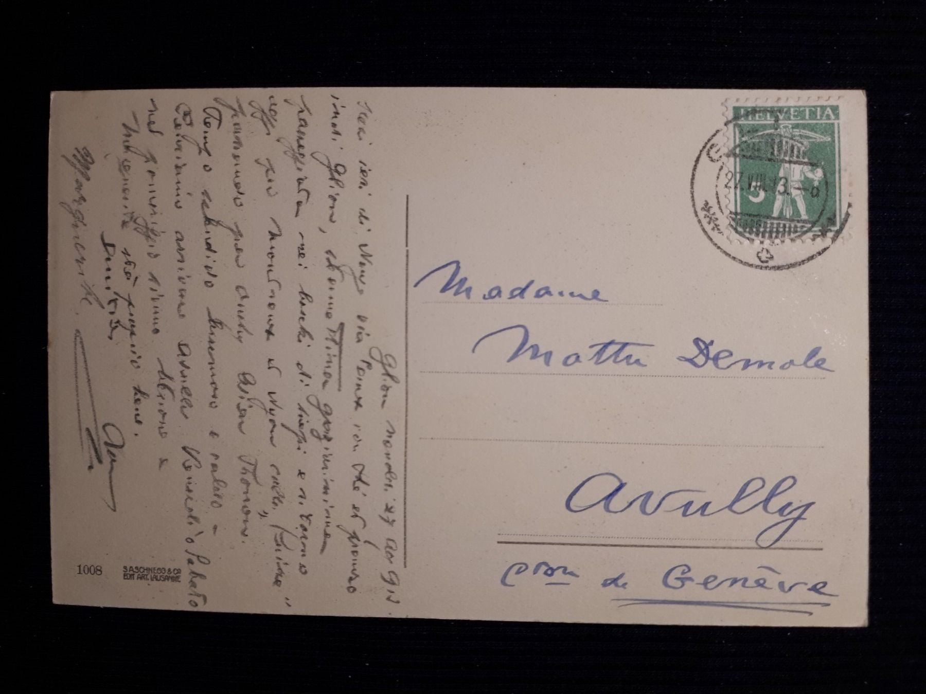 Cartoline postali: CHILLON 1913 – Usato da Ponto Valentino venduto da giorgia06 1
