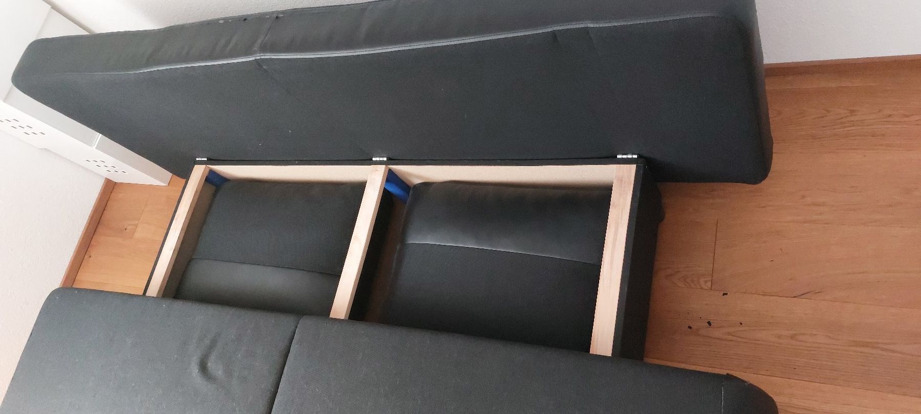 Divani: Bettsofa schwarz Stoff mit Stauraum – Usato da Grabs venduto da martin2230 2