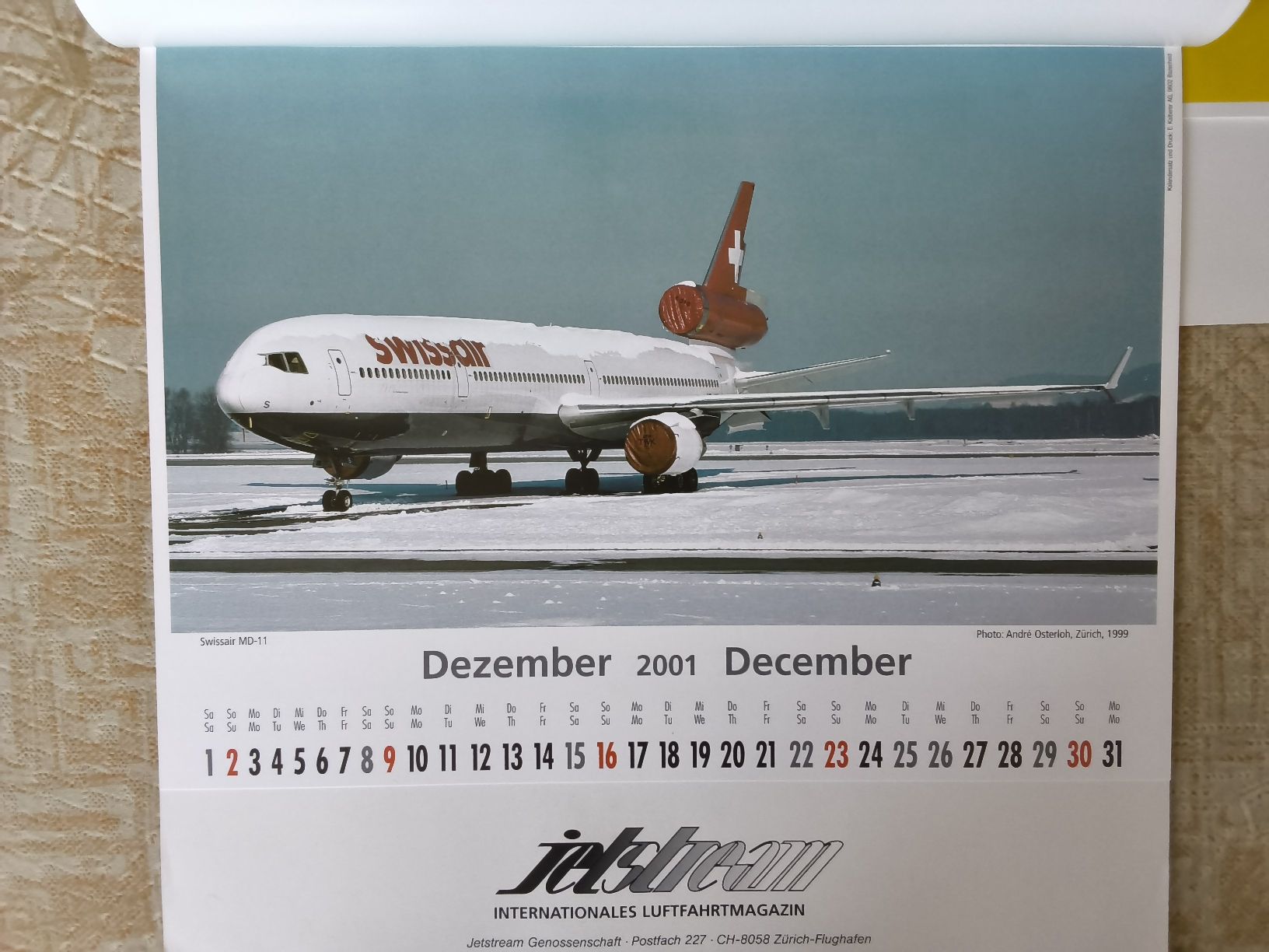 Calendari: 2er Set Bilderkalender 2000/2001 Jetstream – Usato da Hallau venduto da histoiremerveilleuse 3
