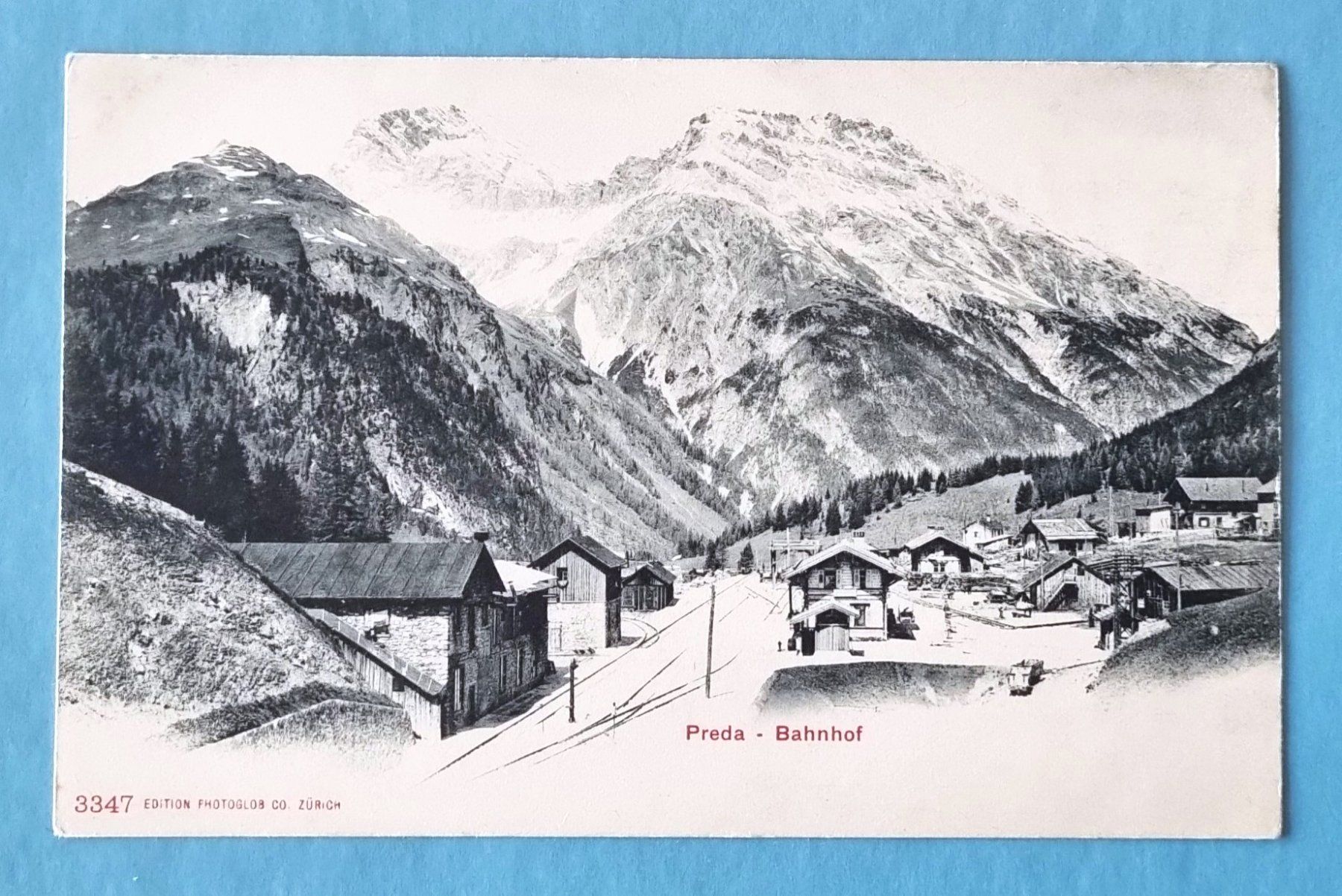 Ansichtskarten: Preda - Bahnhof - Rhätische Bahn - RhB – Gebraucht aus Rothrist von RROENK