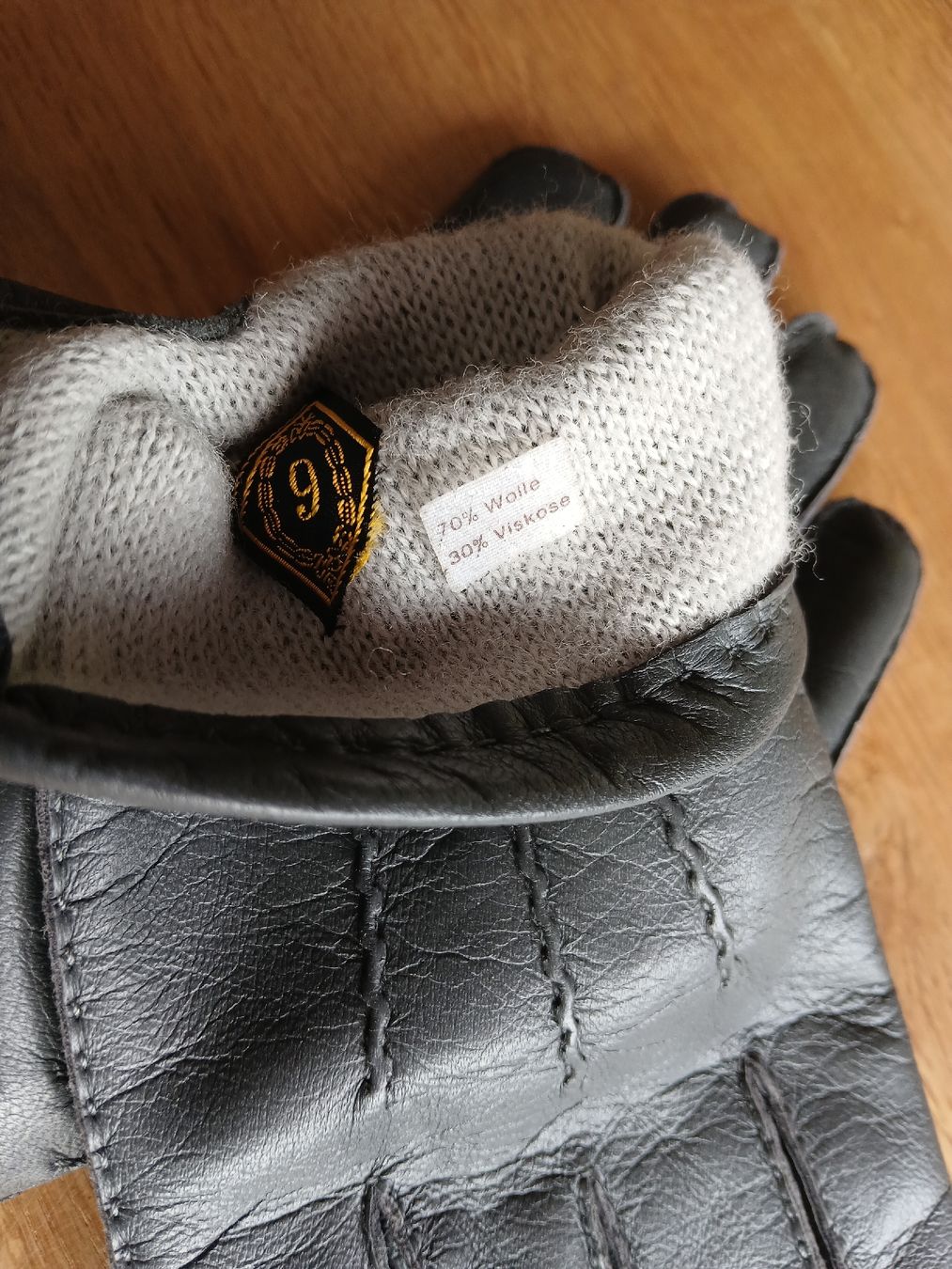 Handschuhe & Handstulpen: Lederhandschuhe Grösse 9 grau mit Wollfutter neu – Neu (gemäss Beschreibung) aus Kleindöttingen von Christina22 2