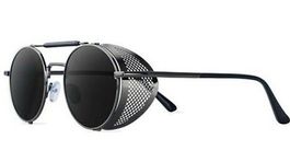 Sonnen-Brille mit Seitenschild, Retro Hippie NEU