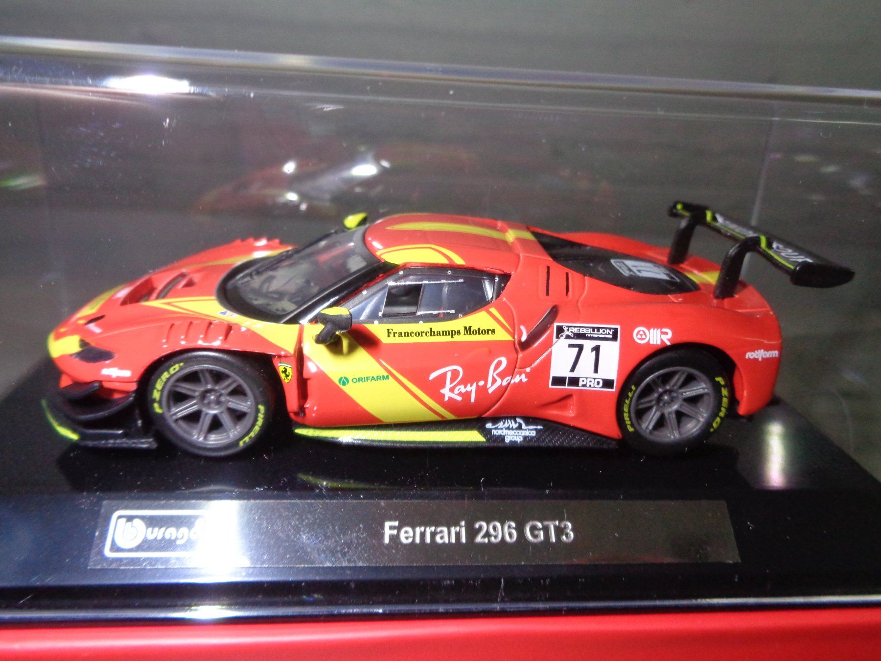 Ferrari Modellini d'auto: Bburago 1:43 Ferrari 296 GT3 – Nuovo e nell'imballaggio originale da Reconvilier venduto da rallycar 1