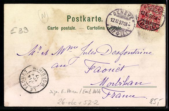 Cartes postales: sign. E. Hansen / E. Nolde: Dufour und s – D'occasion à Berlin par bartko-reher 1