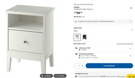 Ikea IDANÄS Nachttisch, weiss, neuwertig, Top Zustand!