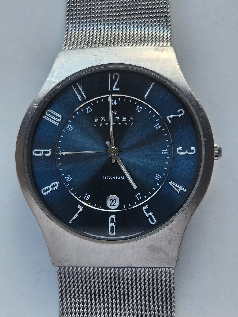 Skagen Orologi: 120 Skagen Titanium Date Quartz – Usato da Berikon venduto da mmm21