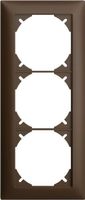 Abdeckrahmen EDIZIOdue 1×3 coffee, Feller