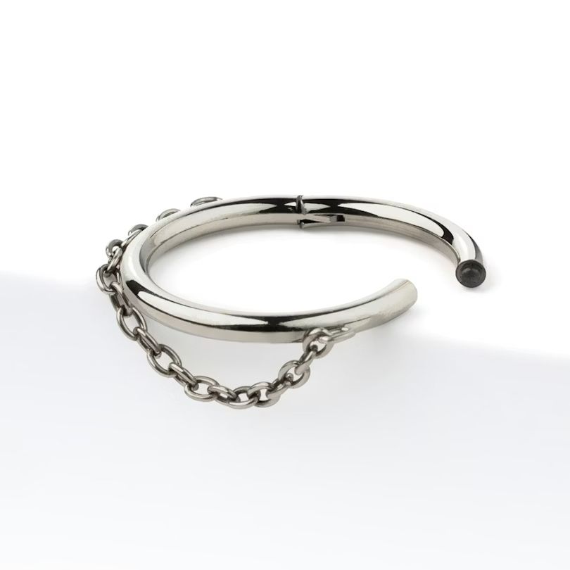 Gioielli per piercing: 2x Scharnierring mit Kette Bodymod Piercingschmuck – Nuovo (secondo la descrizione) da Ballwil venduto da Mirjam789 1