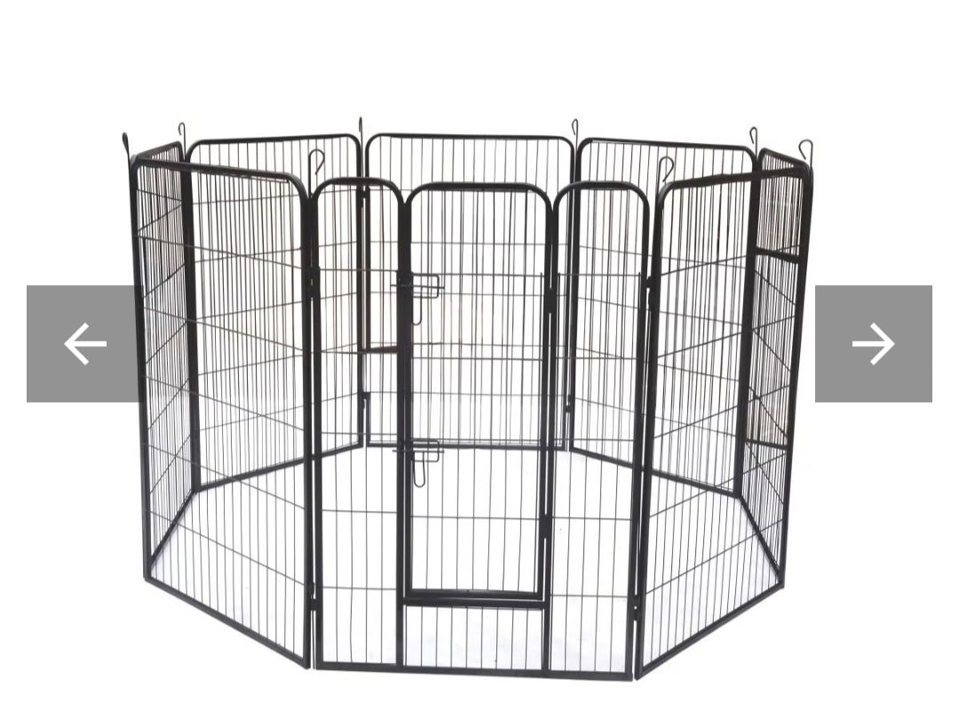 Gabbie, trasporto & Sicurezza: 2 kompl.(Welpen)Gitter-Set, 120 cm Höhe – Usato da Mellingen venduto da chcgb 1