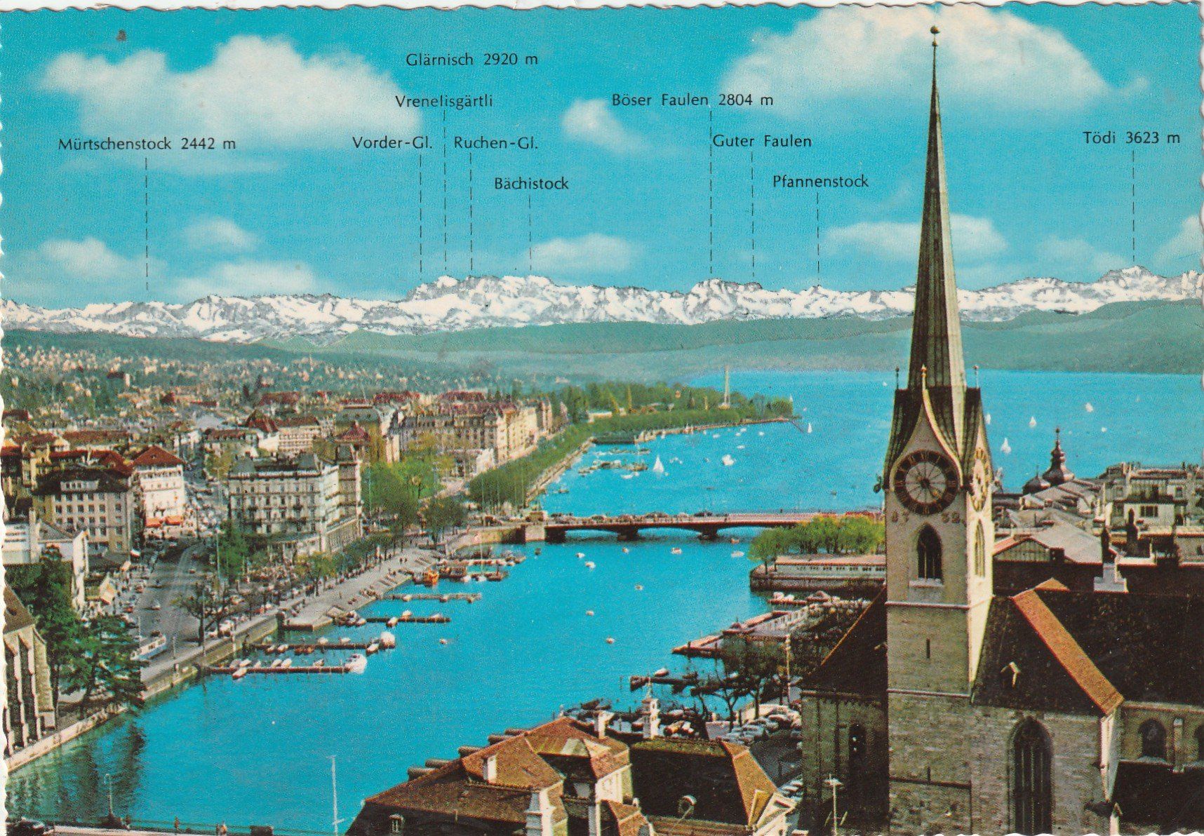 Cartoline postali: Zürich – Usato da Lumbrein venduto da made02