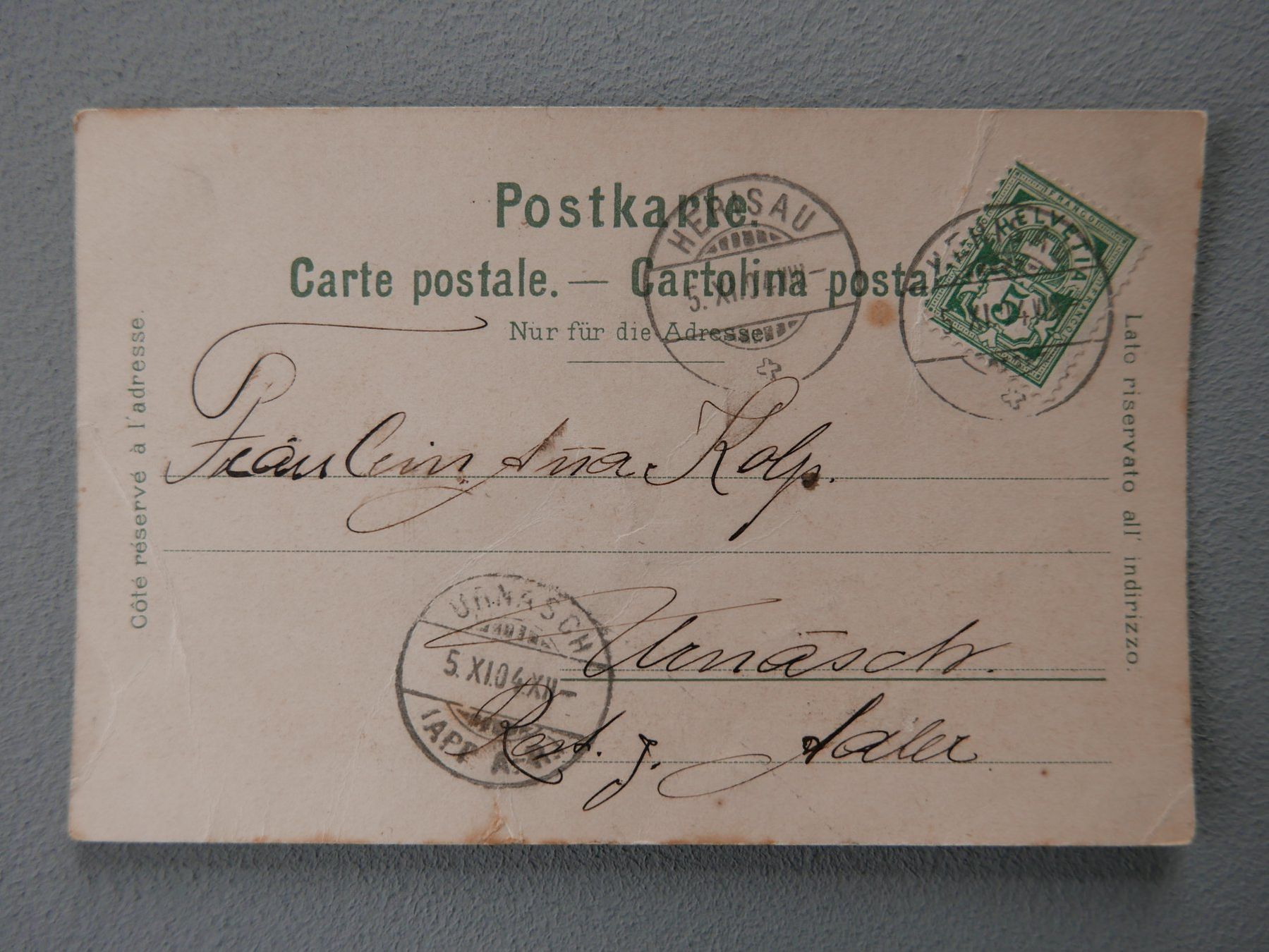 Cartoline postali: ANTIKE ANSICHTSKARTEN APPENZELLER BAUERNSTUBE – Usato da Balgach venduto da Zwischenraum 4