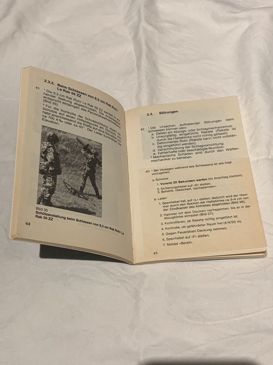 Bücher: Reglement das Raketenrohr – Neu (gemäss Beschreibung) aus Dotnacht von tmn_8 1