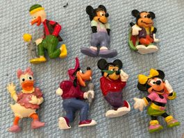 Vintage, 7 Figuren Kunststoff  - ca. 4 cm gross