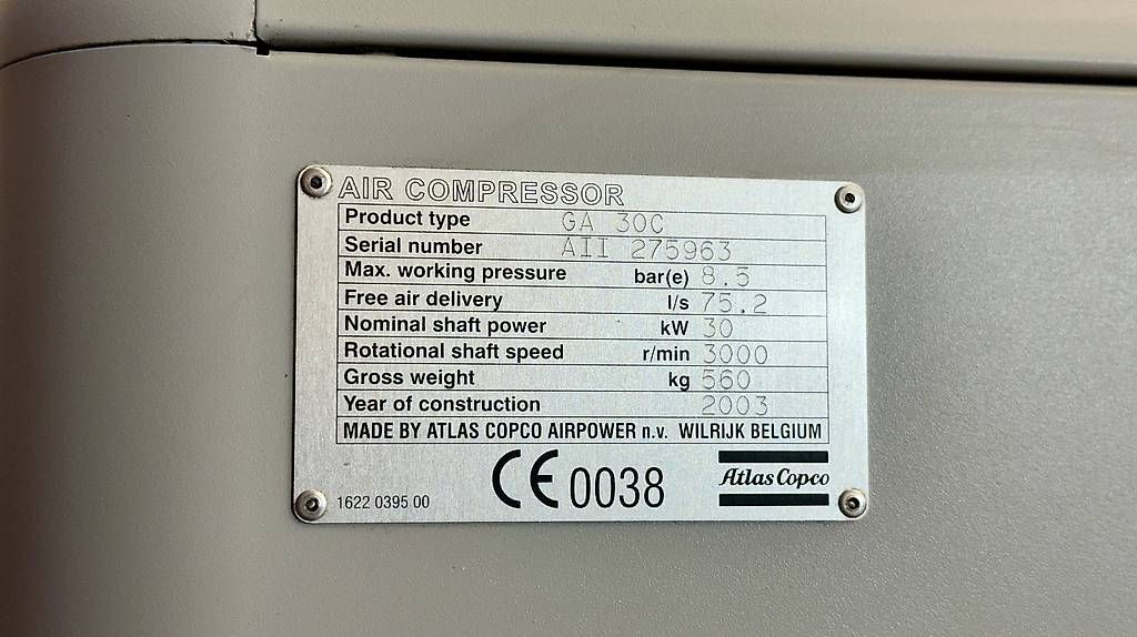 Kompressoren: Schraubenkompressor Atlas Copco – Gebraucht aus Burgdorf von NoQuestions 3