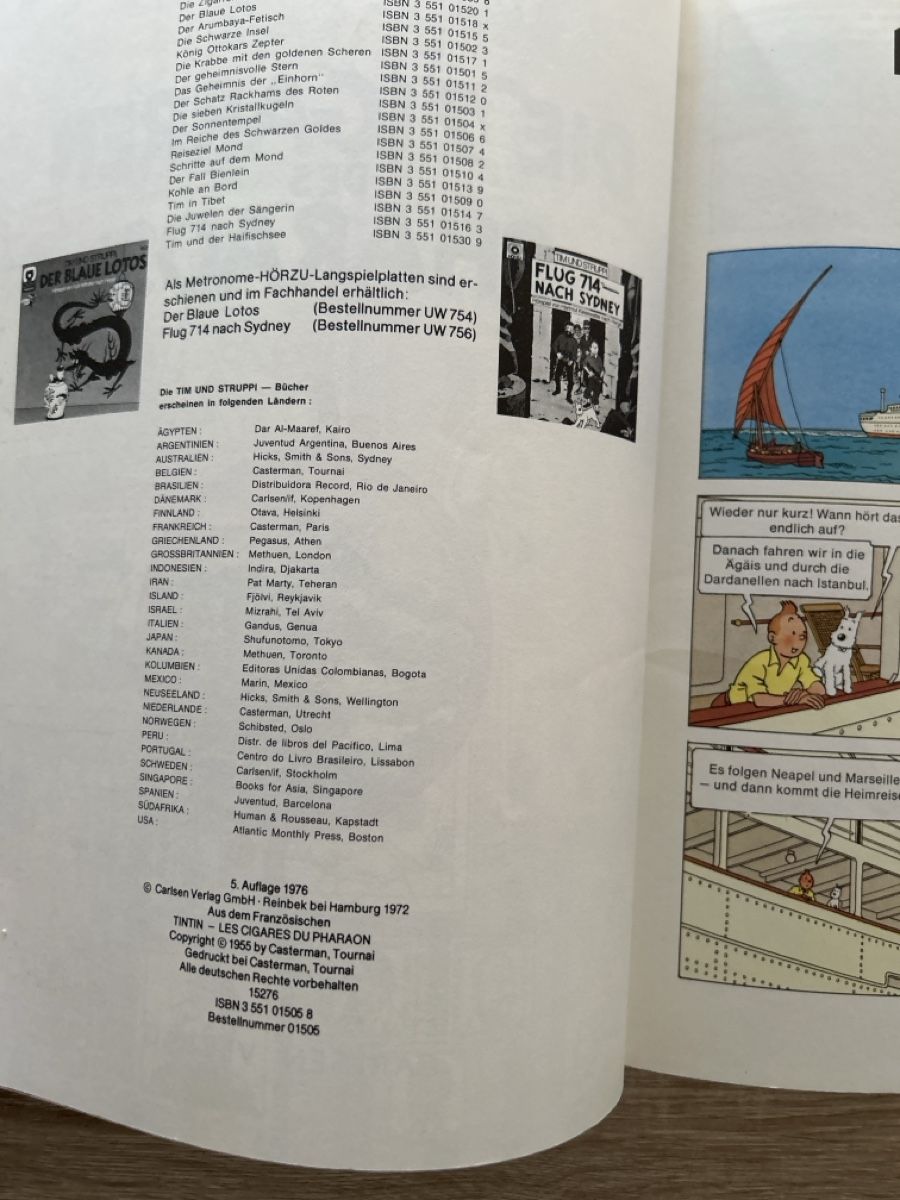 Fumetti: Tim und Struppi - Die Zigarren des Pharaos – Usato da Pully venduto da Artinka 2