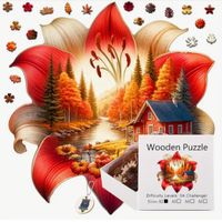 Wooden-Puzzle-Holzpuzzle-Familie 20x20cm