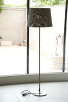 IKEA Stehlampe mit individuell angefertigtem Stoffschirm